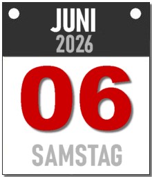 Samstag, 6. Juni 2026