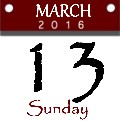 Sunday, March 13, 2016