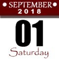 Saturday, September 1, 2018