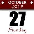 Sunday, October 27, 2019