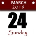 Sunday, March 24 2019