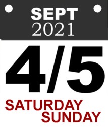 September 4 and 5, 2021