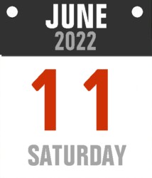 Saturday, June 11, 2022