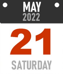 Saturday, May 22, 2022