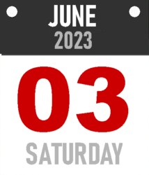 Saturday, June 3, 2023