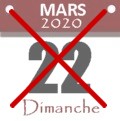 Dimanche, 22 mars 2020