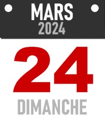 Dimanche, 24 mars 2024