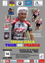The official poster of the 10th Gala Tour de France