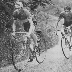 Charly Gaul während der Tour de France 1958