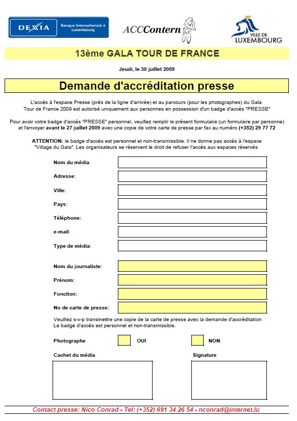 Accr�dition Presse