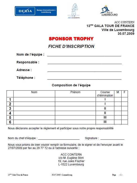 Inscription Sponsor-Trophy