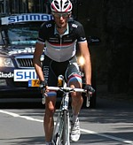 Frank Schleck pendant la quatrième étape du Tour de Luxembourg 2011
