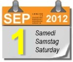 Samstag, 1. September 2012