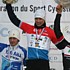 Das Siegerpodest bei der Elite: Christian Helmig (Zweiter), Gusty Bausch (Sieger), Pascal Triebel (Dritter)