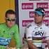 Les deux stars de l'équipe Sky à Liège: Bradley Wiggins et Mark Cavendish
