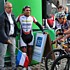 M. Théo Thiry, Bürgermeister der Stadt Echternach, und Claudio Chiappucchi geben den Start zum 160 Km Rennen