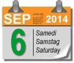 Samstag, 6. September 2014
