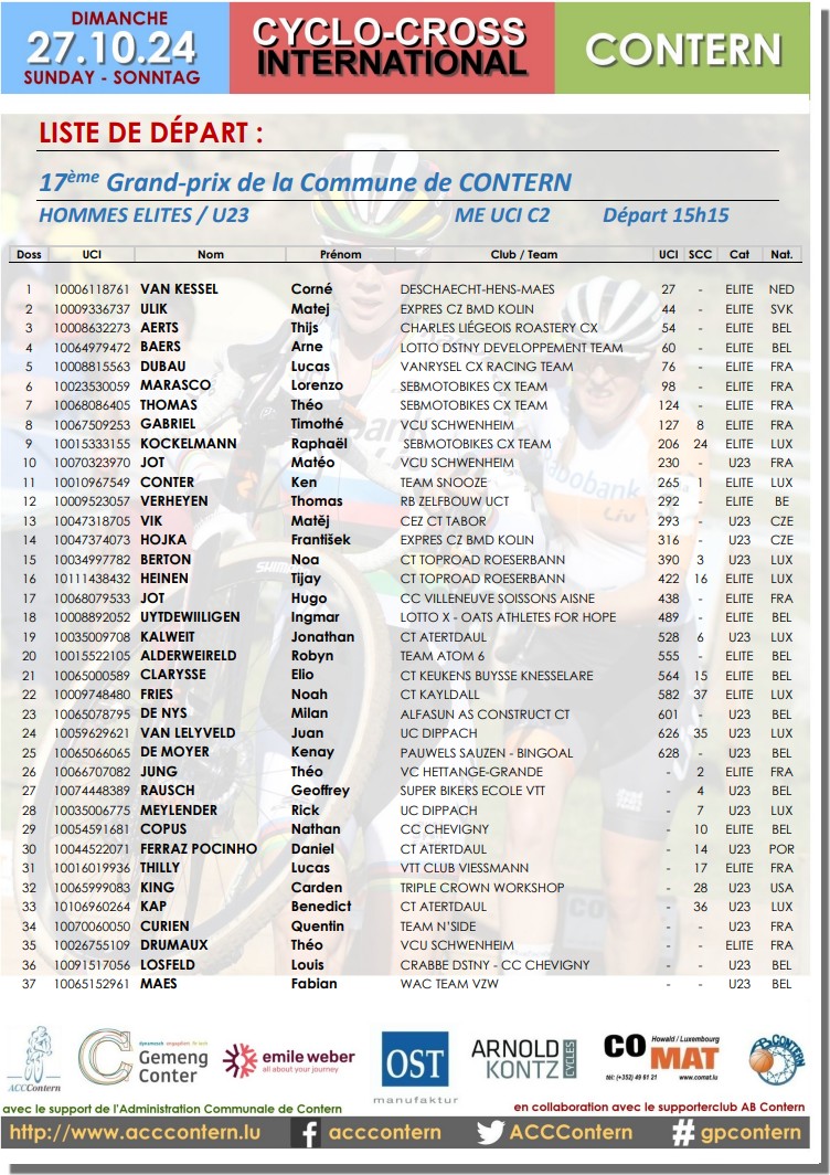 Cyclo-cross international 2024