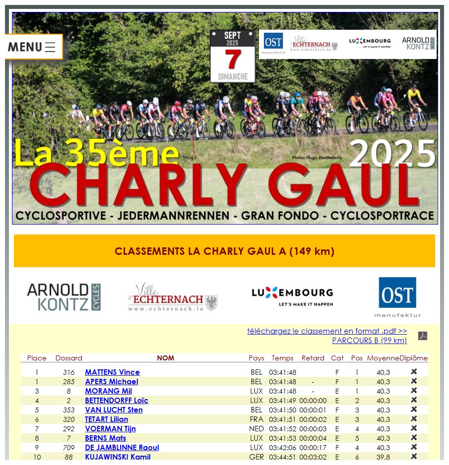 La 35�me CHARLY GAUL